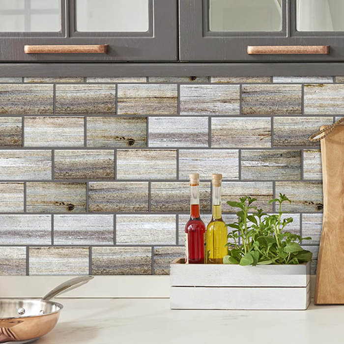 SkinnyTile 6" x 3" Glass Peel and Stick Subway Tile & Reviews Wayfair